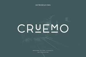 Cruemo - Modern Display Typeface