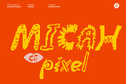 CS Micah Pixel, a Sans Serif Font by Craft Supply Co. (Thumbnail 1 of 8)