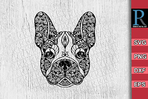 French Bulldog Mandala SVG File