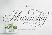 Marinsley – Modern Cursive Script, a Script Font by Pixesia Studio (Thumbnail 1 of 13)