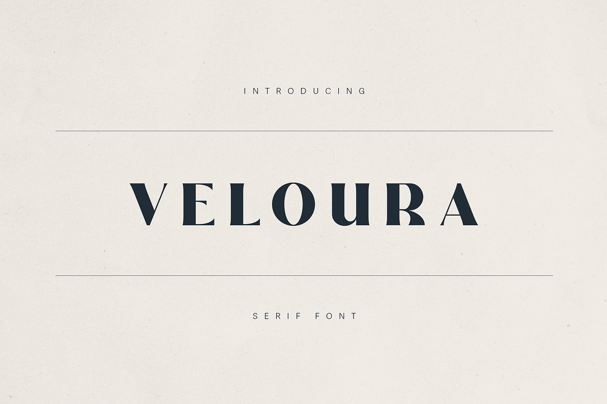 Veloura Serif Font – Elegant Type, a Serif Font by Only Fonts (Photo 1 of 11)