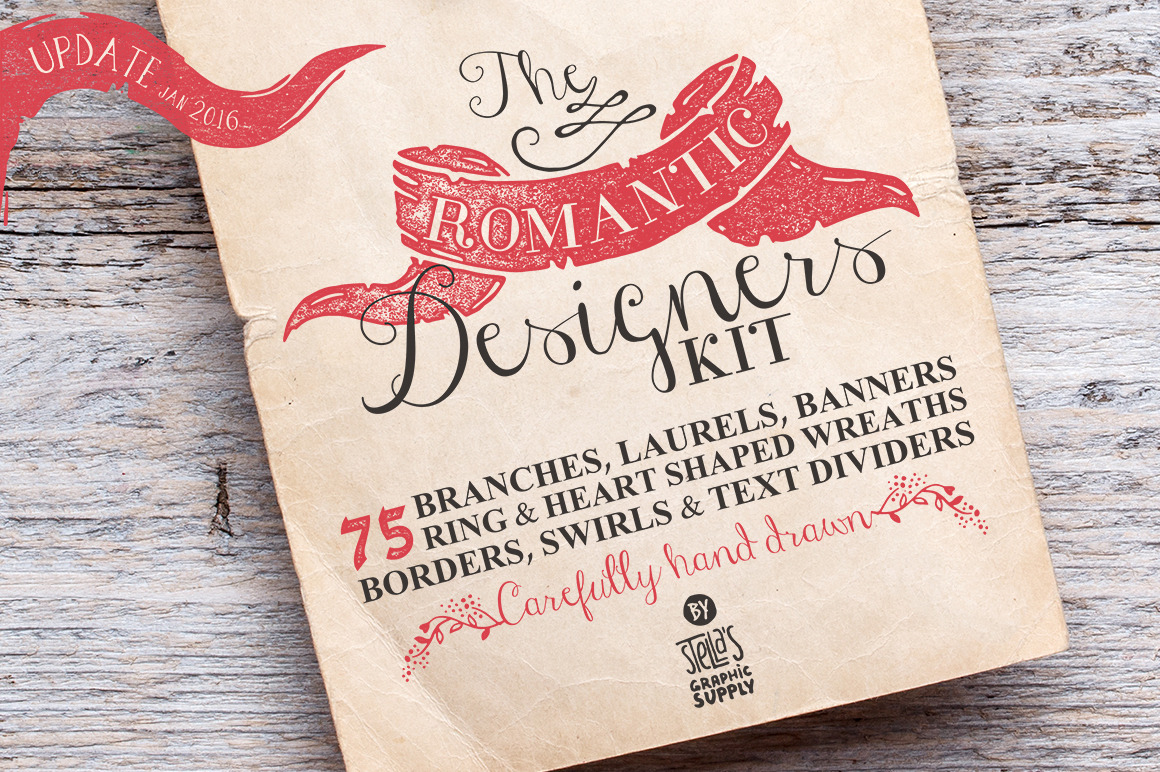 The Romantic Designers Kit, an Illustration by Stella's Graphic Supply
