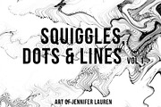 Squiggles, Dots & Lines Vol 1, a Texture Graphic by Jennifer Lauren Creative (Thumbnail 1 of 23)
