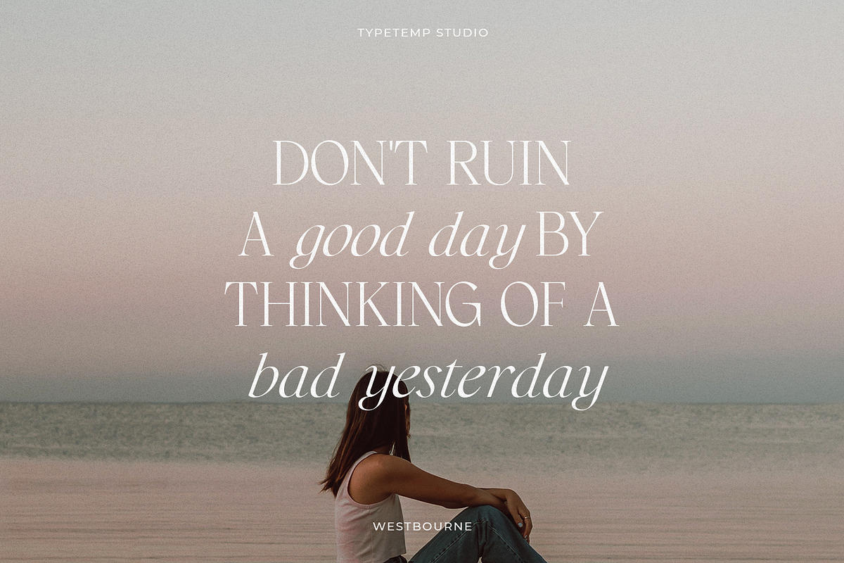 Westbourne - Modern Serif Typeface, a Serif Font by Typetemp Studio (Photo 7 of 17)