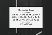 Clockwise sans serif font, a Sans Serif Font by Ana's Fonts (Thumbnail 11 of 12)