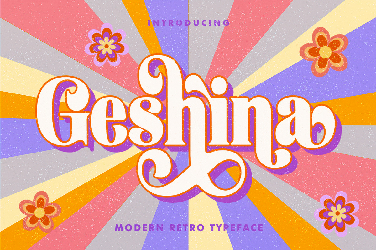 Geshina Typeface, a Serif Font by Seniors (Photo 1 of 11)