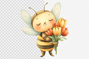 Busy Baby Bees Clipart PNG, an Animal Illustration by DesignRocket (Thumbnail 2 of 7)