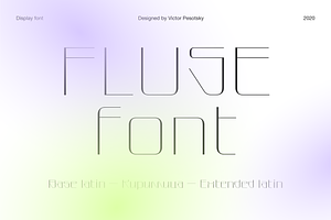 Fluse – Display font