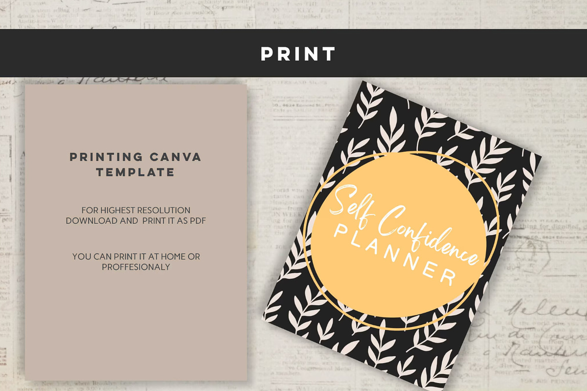Printable Self Confidence Planner, a Stationery Template by Design House (Photo 6 of 9)
