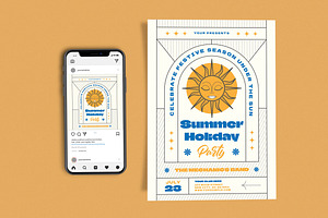 Celebrate Festive Season Summer, a Flyer Template by Me55enjah Design