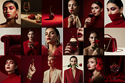 RED luxury aesthetic stock photos, a Beauty & Fashion Photo by My Template Studio (Thumbnail 12 of 12)