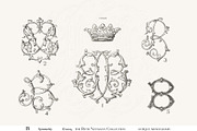 Antique Vintage Monogram B Initial, an Object Graphic by Antique Monograms (Thumbnail 1 of 4)