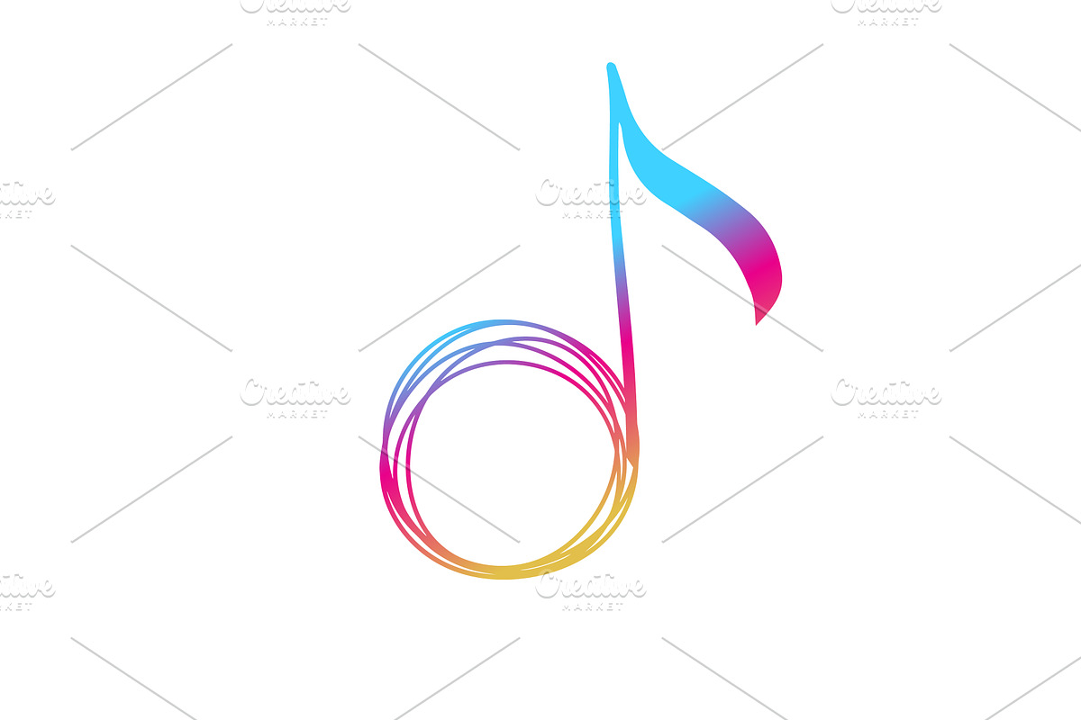 Abstract colorful note. hand drawn, an Illustration by Nenahliadava Design