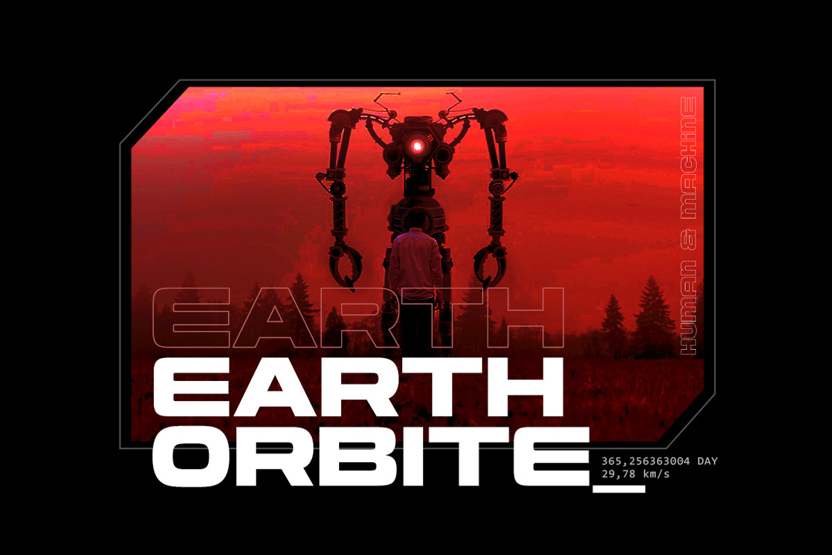 Cyberion - Futuristic Tech Font, a Font by Letterhend Studio (Photo 4 of 9)
