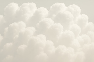 Fluffy white clouds creating dreamy, a Photo by Dvoevnore photos
