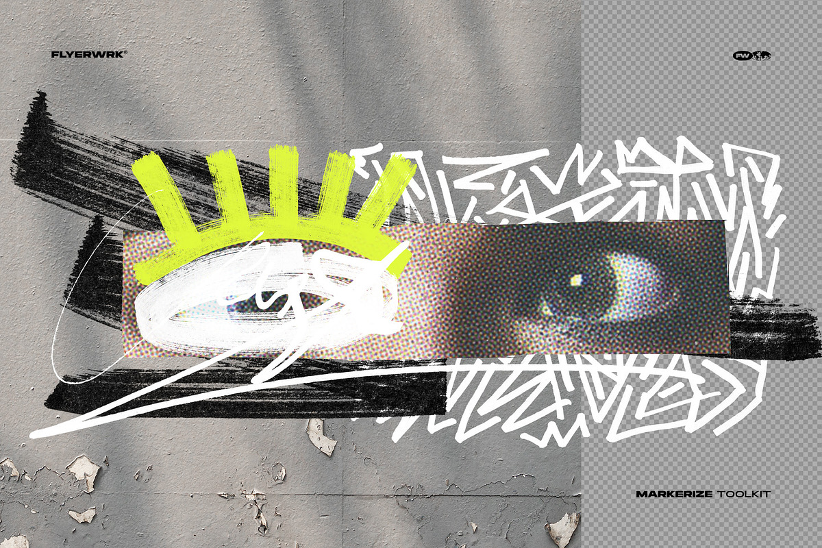 Markerize - 800+ graphics toolkit, an Object Graphic by FLYERWRK (Photo 9 of 22)