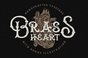 Brass Heart Font, a Slab Serif Font by Gleb Guralnyk