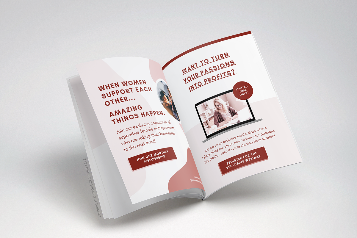 Canva Workbook Template Courses, a Magazine Template by ProductiveandFree (Photo 19 of 21)