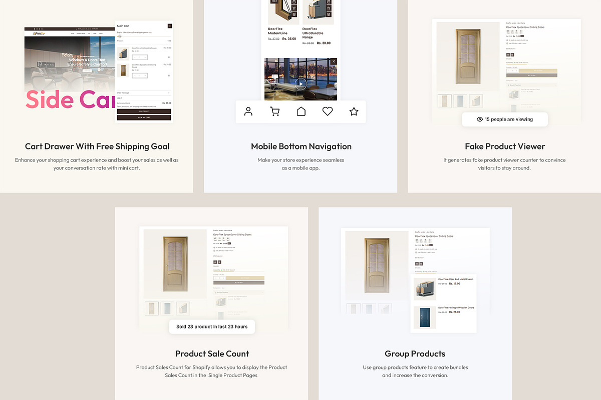Windows Doors Shopify Themes, a Shopify Template by LogicGo Shopify Experts (Photo 5 of 7)