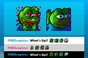 Pepe The Frog Twitch Emotes, an Illustration by FNR Graphics (Thumbnail 2 of 5)