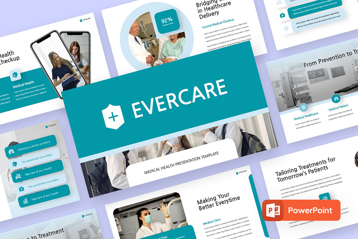 EVERCARE - Medical Powerpoint, a Presentation Template by rgbryand (Photo 1 of 9)