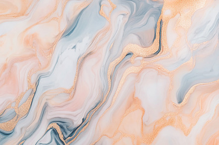 Swirling marble texture in soft pastel colors with golden accents, a Background Photo by AlyaAnd