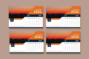 2022 Desk Calendar Templates