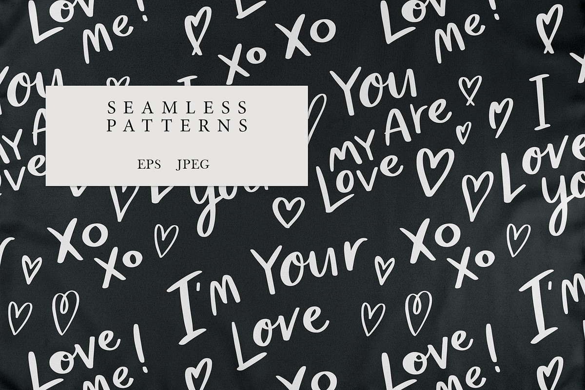 Love - Patterns Collection, a Pattern Graphic by PatrushevaYana