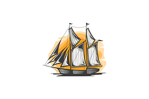 Ship logo design vector