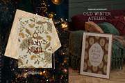 Old Winter Atelier Christmas Paper, a Background Graphic by Muse Artist (Thumbnail 7 of 13)