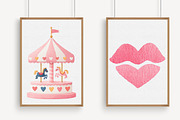 Coquette Valentines Clipart, an Illustration by Libby Wishes (Thumbnail 3 of 7)
