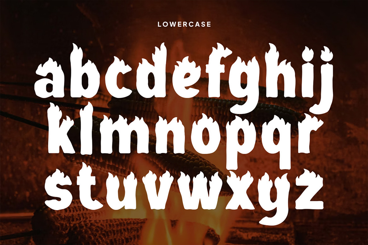 Firefolk - Bold Flame Display Font, a Font by Pekotype (Photo 3 of 15)