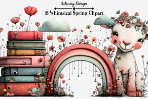 Whimsical Spring Clipart, an Illustration by GatewayDesign