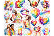 Pride Clipart Bundle | LGBTQ, a Seasonal Illustration by GlamArtZhanna (Thumbnail 6 of 6)