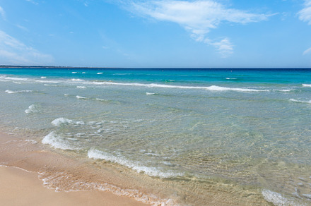 Sea surf on beach., a Nature Photo by YuriyB