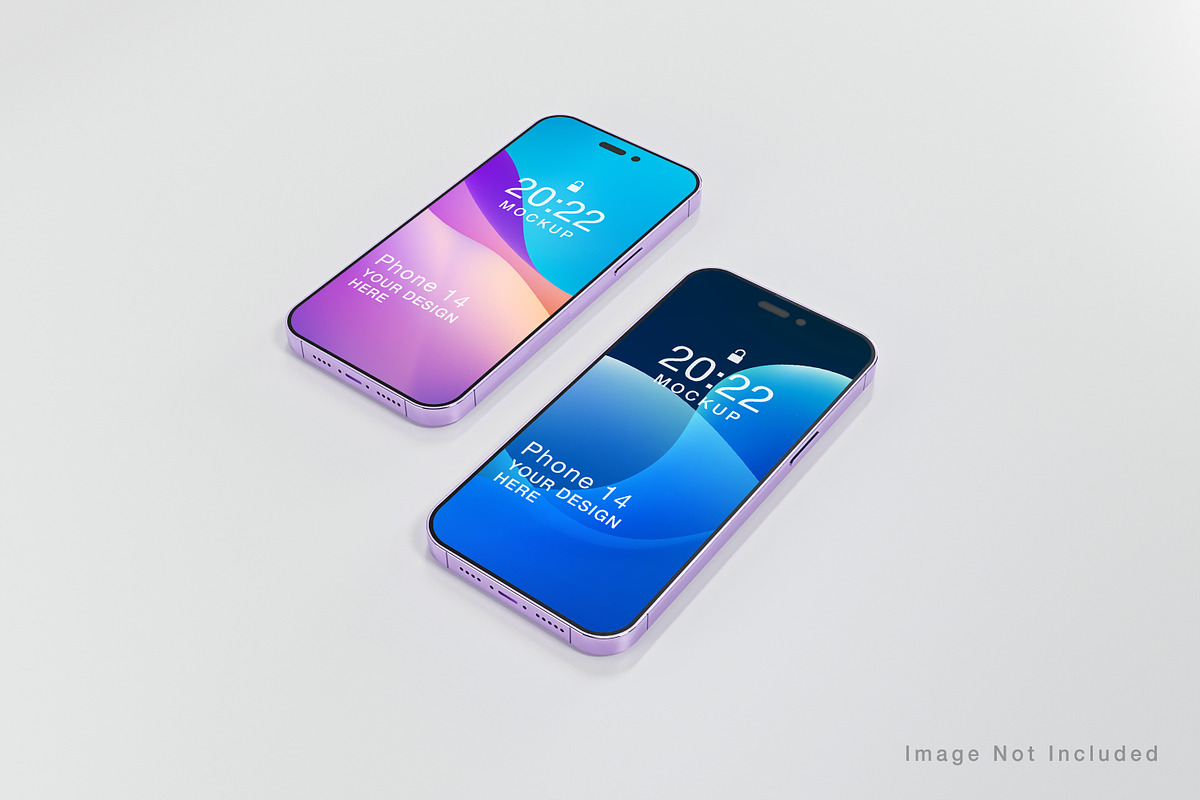 iPhone 14 Concept Mock-up Pack, an iPhone Mockup by Zero_std (Photo 9 of 15)