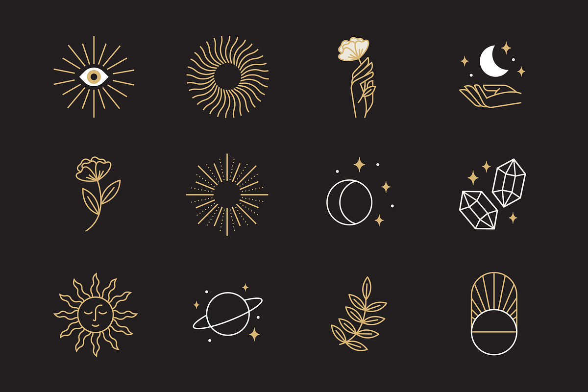 Mystic Zodiac Illustrations, an Object Illustration by IlloBob (Photo 3 of 8)