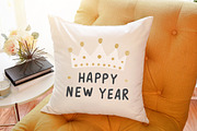 Golden Glitter Happy New Year Clipar, an Illustration by Sublimation Artist (Thumbnail 6 of 6)