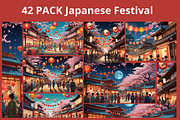 43 PNG Japanese Festival Bacground, a Background Graphic by adenpinkstore (Thumbnail 1 of 8)