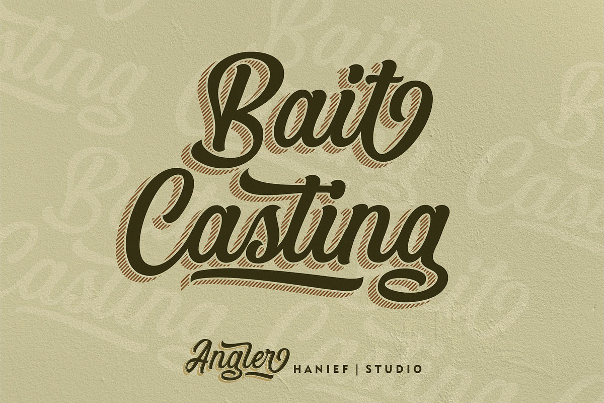 Angler Modern Script Font preview 2
