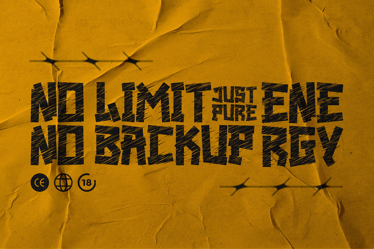 Retrera - Grunge Display Font, a Handwritten Font by Letterara (Photo 8 of 14)