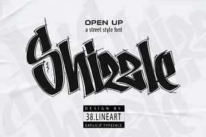 Shizzle - Graffiti Typeface