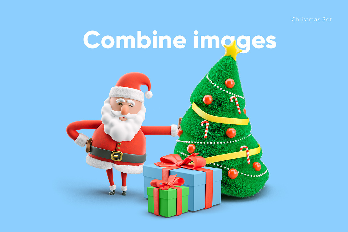 Santa Claus. Christmas Set., a Decorative Illustration by Best Pixels™ (Photo 5 of 8)