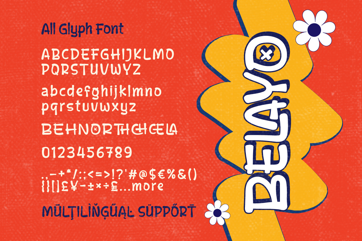 Belayo - Fun Display Font, a Handwritten Font by twinstd (Photo 10 of 10)