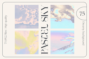 PASTEL SKY Grainy Gradient Textures