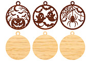 Halloween Ornaments Laser Cut SVG, an Object Graphic by DreamCafeArt (Thumbnail 5 of 9)