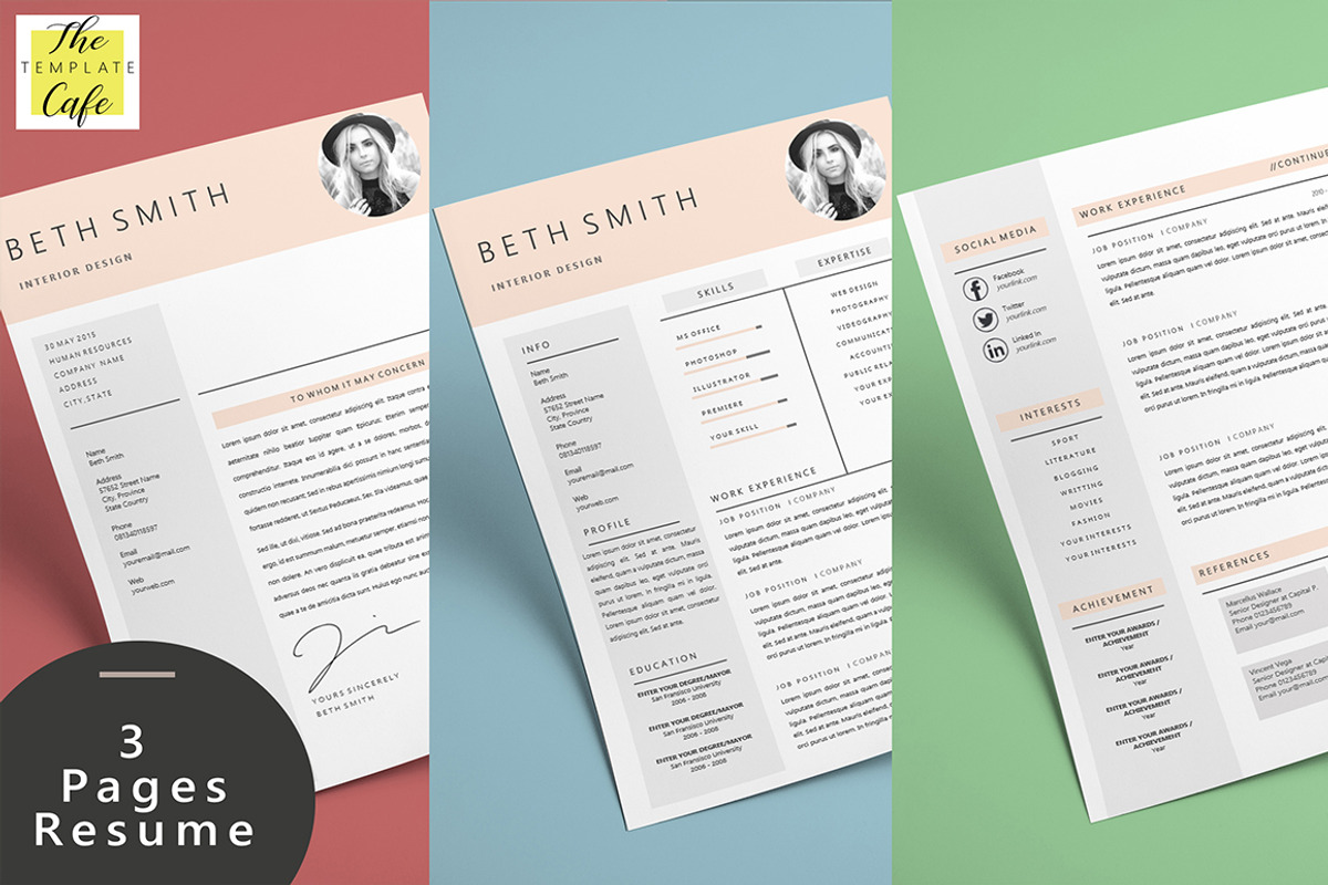 Minimalist MS Word Resume Template, a Resume Template by Rustype (Photo 2 of 5)