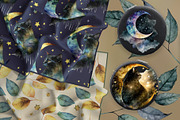 Cat Watercolor Magic illustration, an Animal Illustration by Red Ink (Thumbnail 7 of 8)