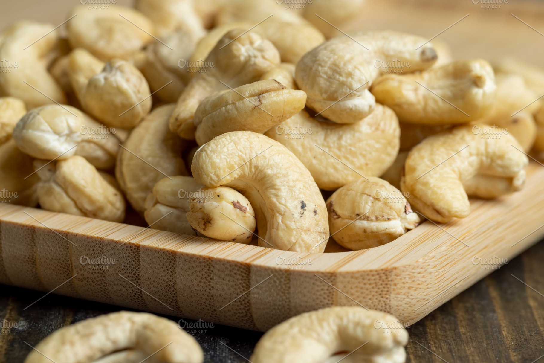ready to eat and peeled cashew nuts, a Photo by MyPhotos