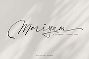 Mariyam, a Script Font by Motiontail Studio (Thumbnail 1 of 12)